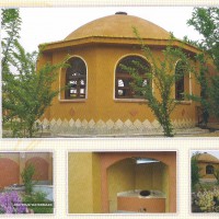 ساخت و نما باغ ویلا وآلاچیق با خمیر زیباساز آریسا