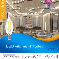 قیمت و خرید لامپ لوستر در اصفهان فیلامنت اشکی ۵ وات 