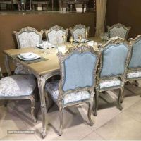 فروش میز ناهارخوری چوبی سلطنتی 8 نفره در اصفهان