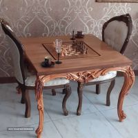میز شطرنج چوبی منبتی در اصفهان