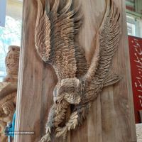 قیمت و خرید تابلو منبت کاری طرح عقاب در اصفهان