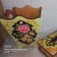 فروش سطل و جای دستمال کاغذی چوبی راحیل در اصفهان