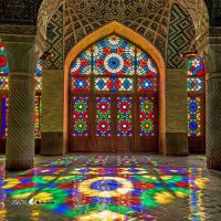 ساخت درب گره چینی چوبی مساجد در اصفهان