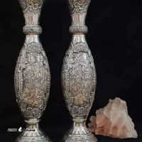 خرید و قیمت یک جفت گلدان نقره طرح صورت در اصفهان