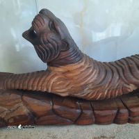 قیمت و خرید مجسمه چوبی ببر