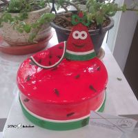 کیک هندوانه یلدا در اصفهان
