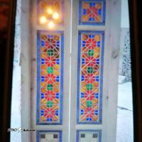قیمت ساخت درب اتاق با چوب چنار طرح گره هشت در اصفهان