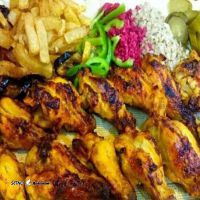 Organic vegetable, chicken and grilled meat dishes in Naqsh Jahan Square, Imam Square, Hafez Street, Isfahan