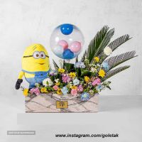 فروش آنلاین سبد گل با بادکنک در بهارستان اصفهان