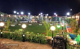 انجام نورپردازی محوطه ویلا