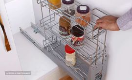 سبد ریلی داخل کابینت در اصفهان