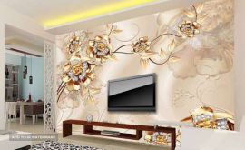 طراحی و اجرای کاغذ دیواری - دکواسیون داخلی نقش جهان