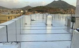 نصب ایزوگام پشت بام در خیابان آتشگاه