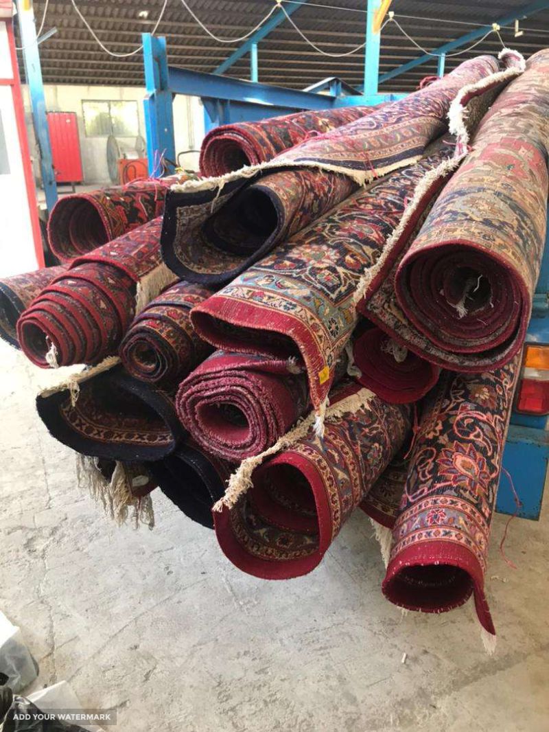 قالیشویی با مجوز اتحادیه خیابان بعثت اصفهان 