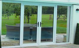 درب دو جداره یو پی وی سی upvc در اصفهان