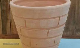 فروش گلدان سفالی رنگی و ساده در اصفهان