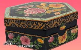 قیمت جعبه ۸ ضلعی با نقش گل و مرغ در اصفهان