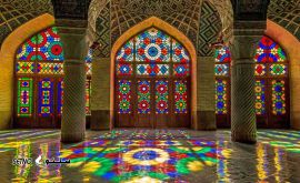 ساخت درب گره چینی چوبی مساجد در اصفهان