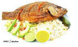 غذای بیرون بر / چلو ماهی دریایی در شهر ابریشم اصفهان