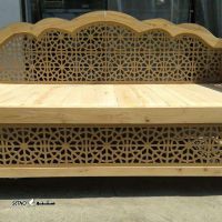 ساخت تخت سنتی تاج دار چوب چنار در اصفهان