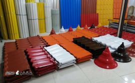 قیمت فروش ورق گالوانیزه رنگی طرح سفال پرچین مخصوص آلاچیق 