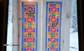 قیمت ساخت درب اتاق با چوب چنار طرح گره هشت در اصفهان