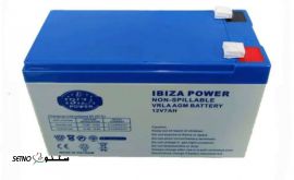 فروش باتری ۱۲ ولت ۷ آمپر IBIZA POWER در اصفهان