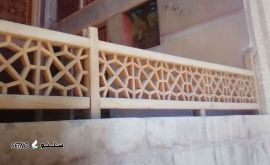 ساخت نرده چوبی و گره چینی / نرده چوبی سنتی گره چینی تراس در کرج 