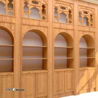 ساخت تزیینات داخلی چوبی سنتی با طرح گره چینی در اصفهان
