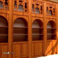 ساخت تزیینات داخلی چوبی سنتی با طرح گره چینی در اصفهان