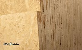 قیمت / فروش / تولید انواع سنگ نما ساختمان تراورتن زرد / آمل