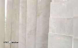 قیمت / فروش / تولید انواع سنگ نما ساختمان تراورتن زرد / کردکوی