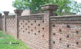 آجر سنتی برای حیاط باغ آجر خشتی سنتی اصفهان