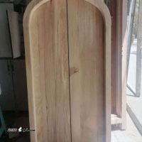 ساخت درب تمام چوب چوب راش طرح قوس دار در اصفهان