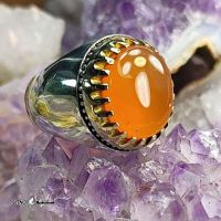 انگشتر عقیق یمنی اصل نقره در اصفهان