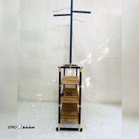 رگال لباس با سه طبقه پایین چوب   و بالا جا لباسی  قابلیت استفاده از تیله و غیره  با طراحی شیک و بخصوص  در ابعاد ۱۸۰*۱۱۰