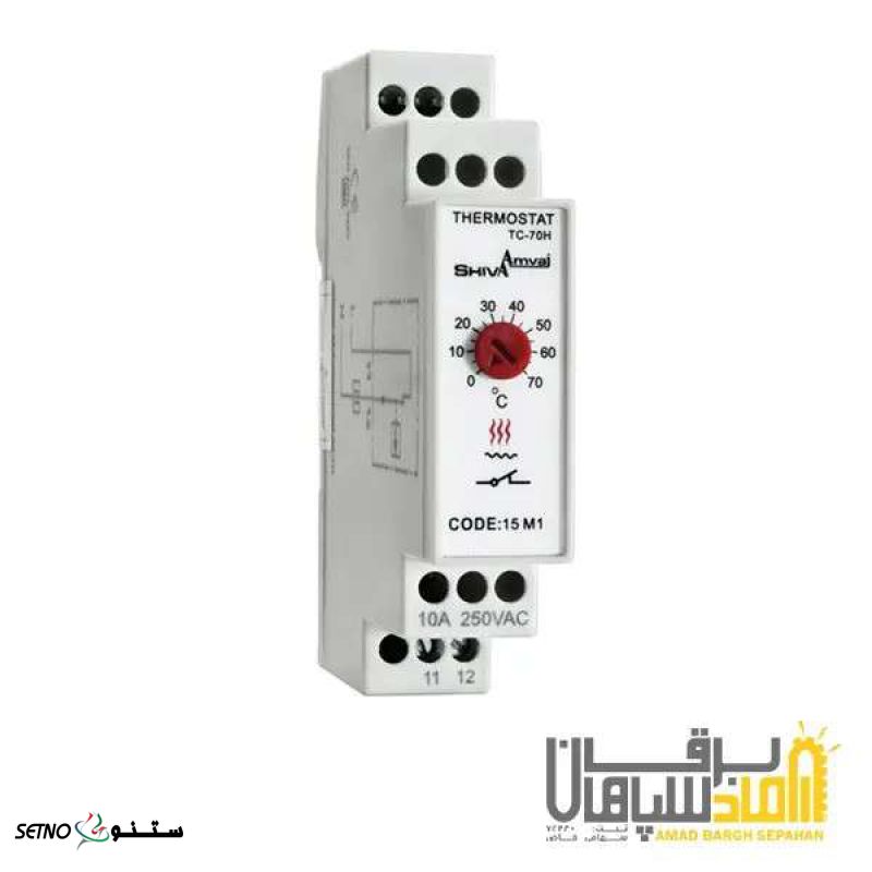 ترموستات تابلویی (فن)(سری M) شیوا امواج مدل TC-70C-لار