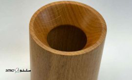 چراغ سقفی استوانه رو کار طرح چوب شعاع در اصفهان