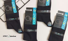 جوراب-نیمساق-مردانه-مشکی-ساده-کلونت
