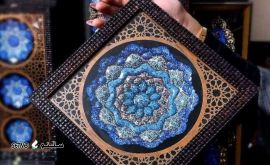 فروش بشقاب ميناکاری با قاب پی وی سی مشبک / خیابان امام خمینی / اصفهان