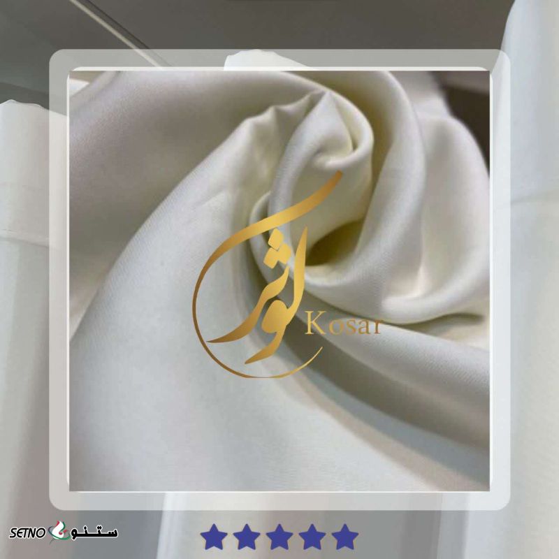 پارچه آستر پرده عرض ۳ متر ساده و تابیده