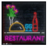 سفارش ساخت تابلو نئون طرح رستوران اصفهان
